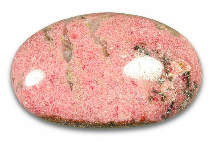 Polished Rhodonite Palm Stone - Madagascar #290818